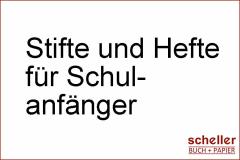 Schreibmaterial für Schulanfänger