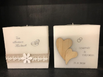 Quader zur silbernen Hochzeit mit Teelichteinsatz 35,00 €